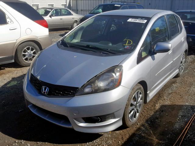 JHMGE8G59CS005768 - 2012 HONDA FIT SPORT SILVER photo 2