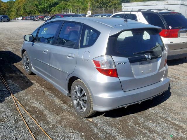 JHMGE8G59CS005768 - 2012 HONDA FIT SPORT SILVER photo 3