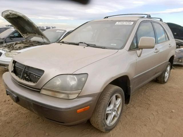 JT6HF10U3X0057109 - 1999 LEXUS RX 300 TAN photo 2