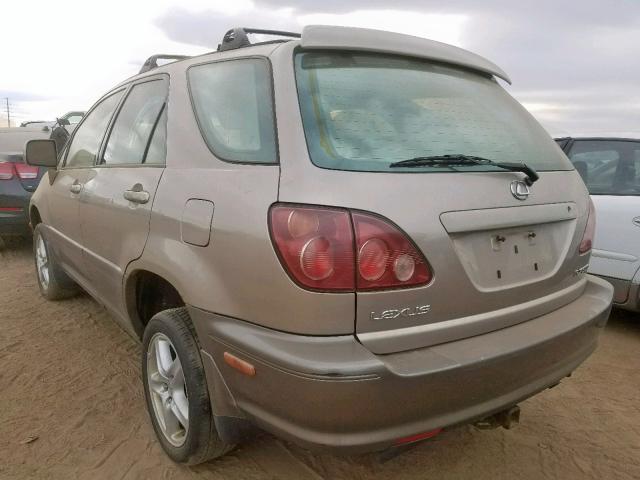 JT6HF10U3X0057109 - 1999 LEXUS RX 300 TAN photo 3