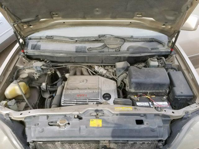 JT6HF10U3X0057109 - 1999 LEXUS RX 300 TAN photo 7