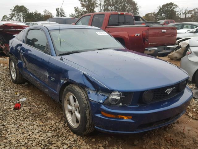 1ZVHT82HX85172026 - 2008 FORD MUSTANG GT BLUE photo 1