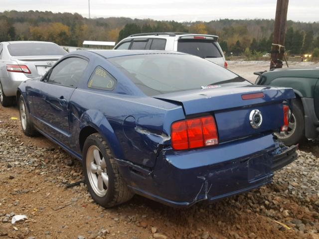 1ZVHT82HX85172026 - 2008 FORD MUSTANG GT BLUE photo 3