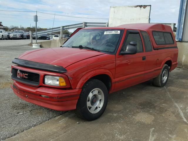 1GTCS19XXV8528568 - 1997 GMC SONOMA RED photo 2