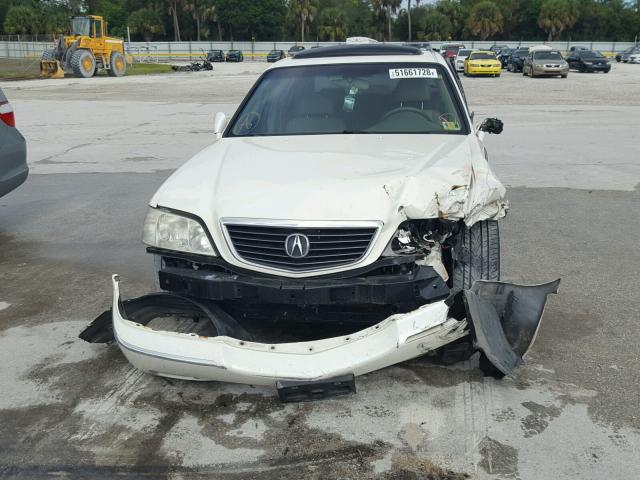 JH4KA96674C005012 - 2004 ACURA 3.5RL WHITE photo 9