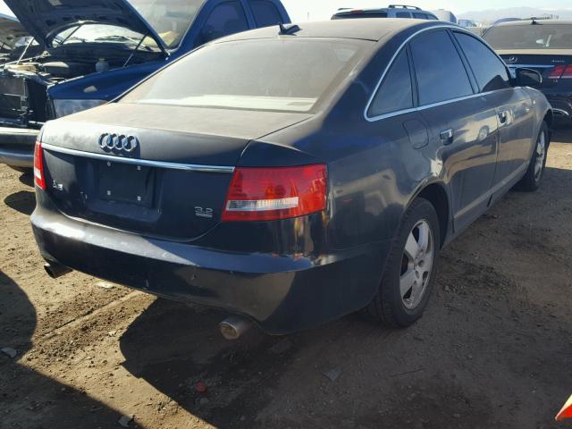 WAUDH74F36N171447 - 2006 AUDI A6 3.2 QUA BLACK photo 4