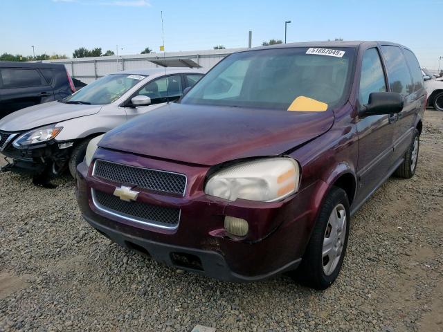 1GNDV23L06D136237 - 2006 CHEVROLET UPLANDER L BURGUNDY photo 2