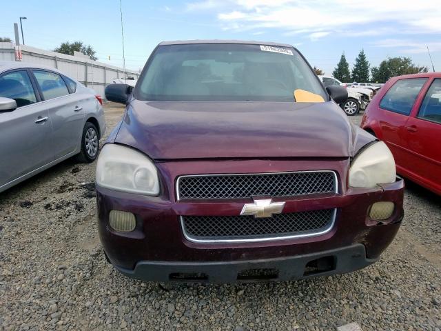 1GNDV23L06D136237 - 2006 CHEVROLET UPLANDER L BURGUNDY photo 9