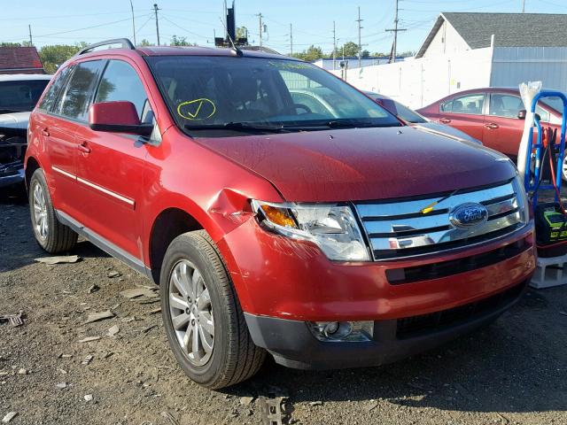 2FMDK48C28BA72194 - 2008 FORD EDGE SEL RED photo 1