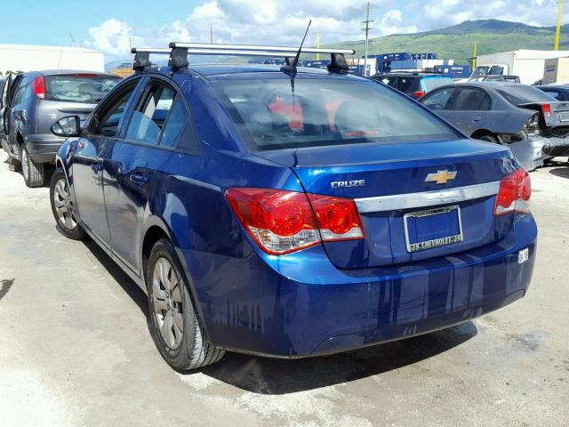 1G1PA5SHXD7133284 - 2013 CHEVROLET CRUZE LS BLUE photo 3