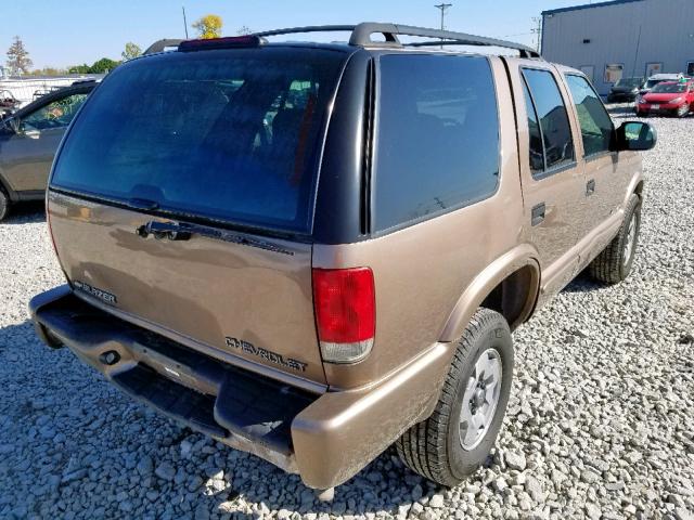 1GNDT13XX3K113400 - 2003 CHEVROLET BLAZER BROWN photo 4