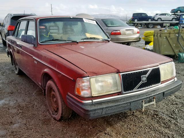 YV1AA8846L1391672 - 1990 VOLVO 240 BASE MAROON photo 1