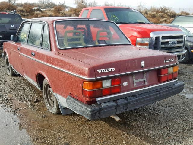 YV1AA8846L1391672 - 1990 VOLVO 240 BASE MAROON photo 3