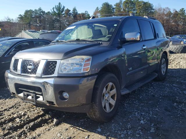 5N1AA08B45N727591 - 2005 NISSAN ARMADA SE GRAY photo 2