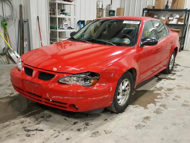 1G2NF52E24M511187 - 2004 PONTIAC GRAND AM S RED photo 2