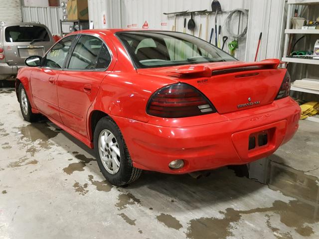 1G2NF52E24M511187 - 2004 PONTIAC GRAND AM S RED photo 3