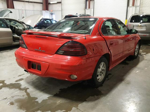 1G2NF52E24M511187 - 2004 PONTIAC GRAND AM S RED photo 4