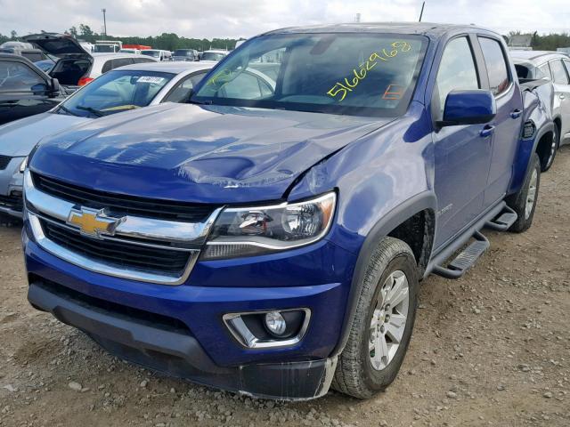 1GCGSBE30F1187332 - 2015 CHEVROLET COLORADO L BLUE photo 2