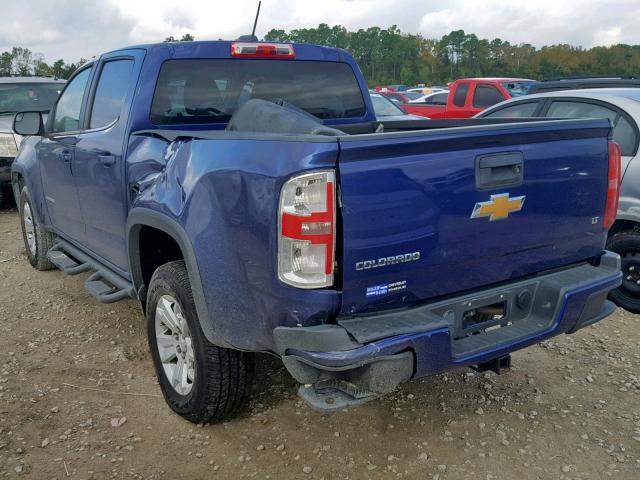 1GCGSBE30F1187332 - 2015 CHEVROLET COLORADO L BLUE photo 3