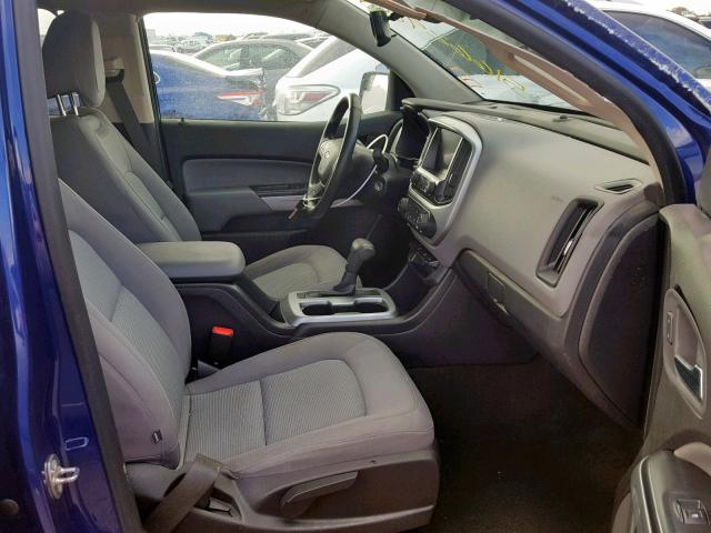 1GCGSBE30F1187332 - 2015 CHEVROLET COLORADO L BLUE photo 5