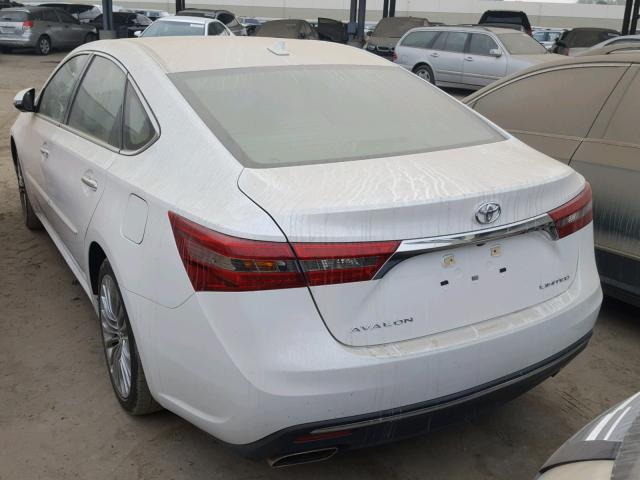 4T1BK1EB2GU229765 - 2016 TOYOTA AVALON XLE WHITE photo 3