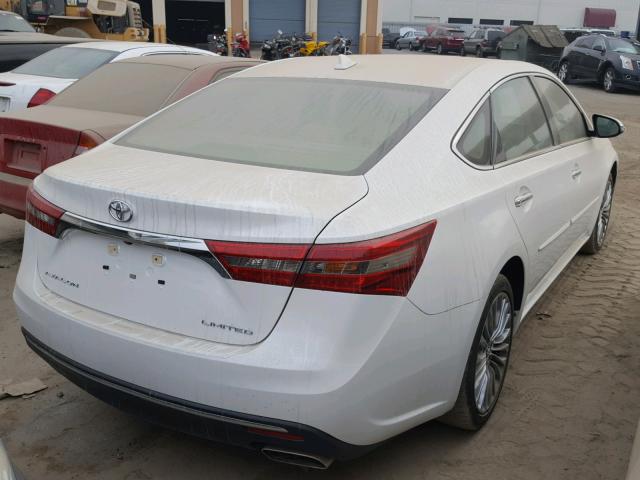 4T1BK1EB2GU229765 - 2016 TOYOTA AVALON XLE WHITE photo 4