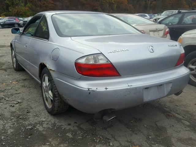 19UYA42623A008464 - 2003 ACURA 3.2CL TYPE SILVER photo 3