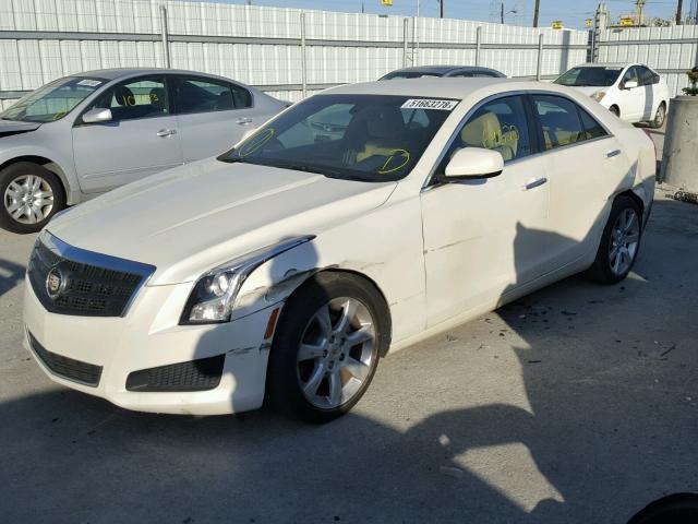 1G6AA5RAXD0167422 - 2013 CADILLAC ATS CREAM photo 2