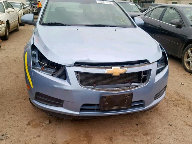 1G1PF5SC7C7241592 - 2012 CHEVROLET CRUZE LT BLUE photo 9