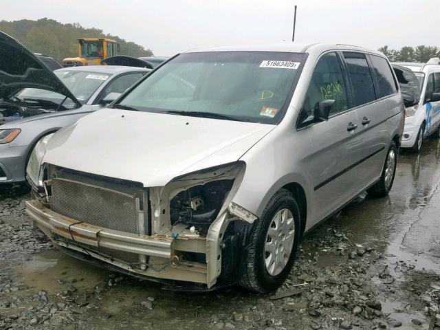 5FNRL38227B099955 - 2007 HONDA ODYSSEY LX SILVER photo 2