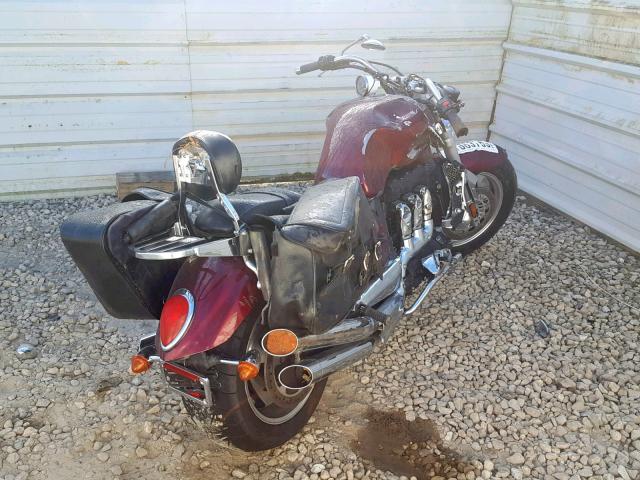 SMTC00L476J250089 - 2006 TRIUMPH MOTORCYCLE ROCKET III BURGUNDY photo 4