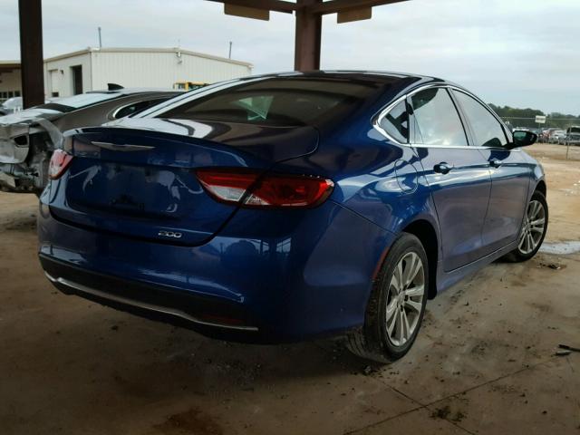 1C3CCCAB4FN752192 - 2015 CHRYSLER 200 LIMITE BLUE photo 4