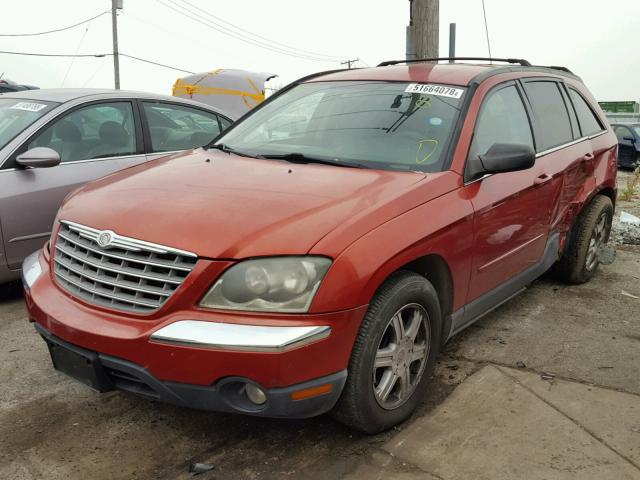 2C4GM68415R655083 - 2005 CHRYSLER PACIFICA T RED photo 2