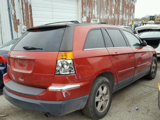 2C4GM68415R655083 - 2005 CHRYSLER PACIFICA T RED photo 4