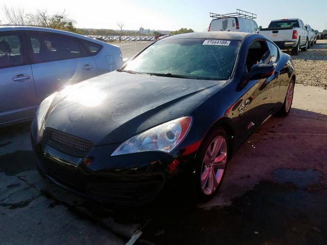 KMHHT6KDXBU059688 - 2011 HYUNDAI GENESIS CO BLACK photo 2