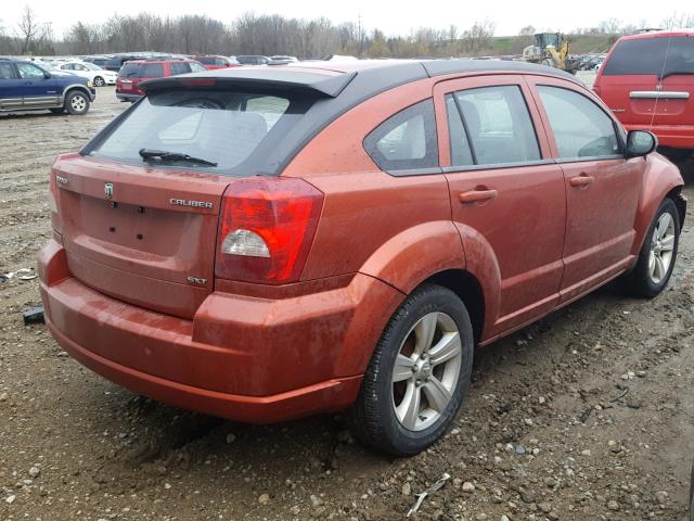 1B3CB4HA2AD635423 - 2010 DODGE CALIBER SX ORANGE photo 4