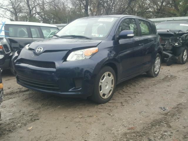 JTKKUPB45E1040915 - 2014 TOYOTA SCION XD BLUE photo 2