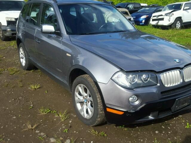 WBXPC93419WJ27538 - 2009 BMW X3 XDRIVE3 GRAY photo 1