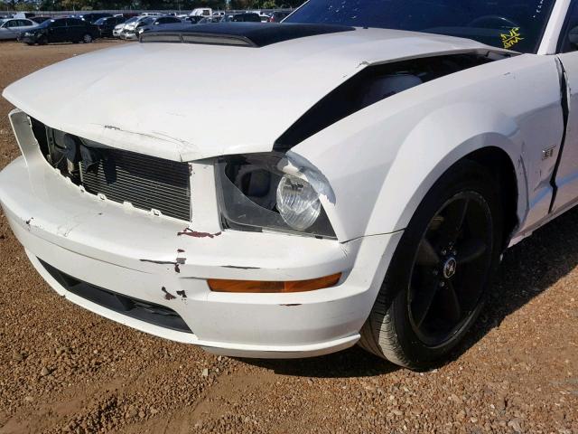 1ZVFT85H165199373 - 2006 FORD MUSTANG GT WHITE photo 9