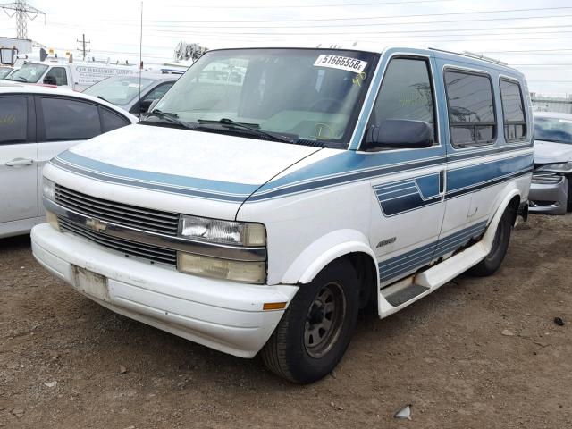 1GBDM19W4SB128563 - 1995 CHEVROLET ASTRO TWO TONE photo 2