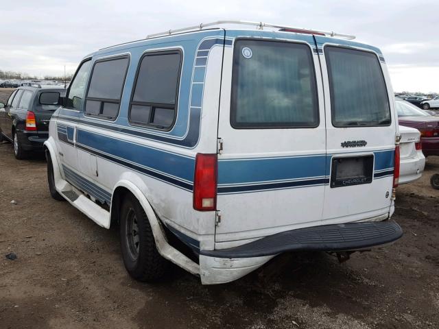 1GBDM19W4SB128563 - 1995 CHEVROLET ASTRO TWO TONE photo 3