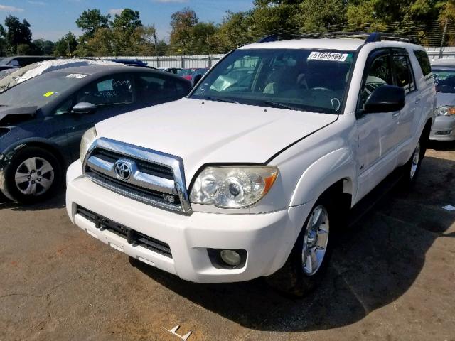 JTEZT14R360026500 - 2006 TOYOTA 4RUNNER SR WHITE photo 2