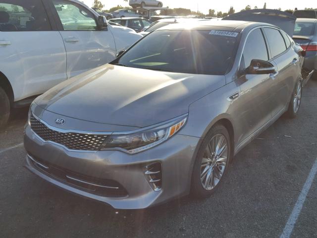 5XXGV4L27GG061617 - 2016 KIA OPTIMA SXL GRAY photo 2