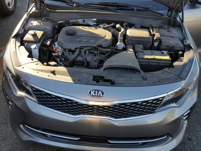 5XXGV4L27GG061617 - 2016 KIA OPTIMA SXL GRAY photo 7