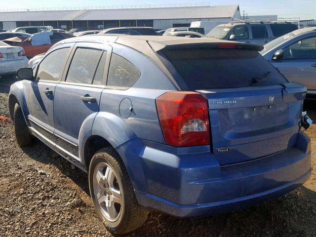 1B3HB48B57D126773 - 2007 DODGE CALIBER SX BLUE photo 3