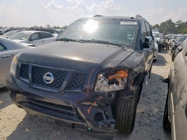 5N1BA0ND6AN618456 - 2010 NISSAN ARMADA SE BLACK photo 2