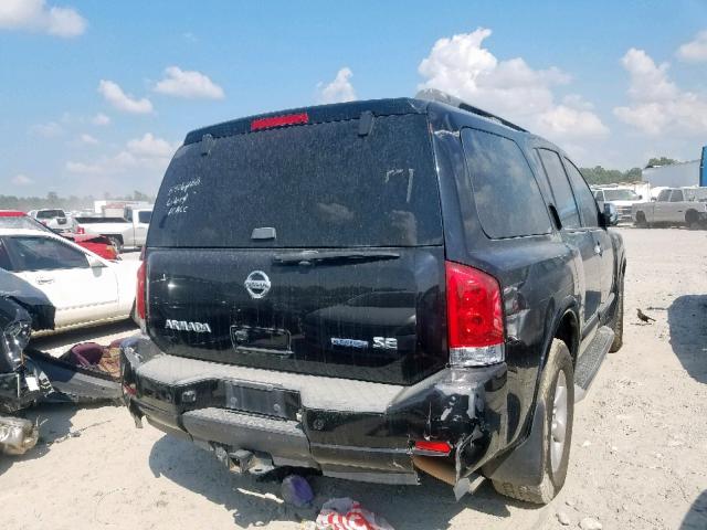 5N1BA0ND6AN618456 - 2010 NISSAN ARMADA SE BLACK photo 4