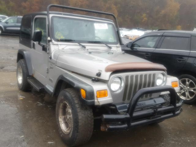 1J4FA49S8YP726639 - 2000 JEEP WRANGLER / GRAY photo 1