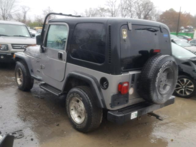 1J4FA49S8YP726639 - 2000 JEEP WRANGLER / GRAY photo 3