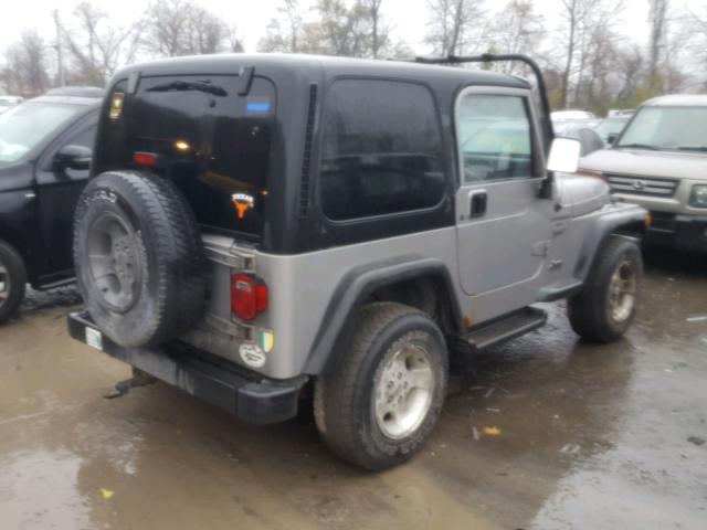 1J4FA49S8YP726639 - 2000 JEEP WRANGLER / GRAY photo 4